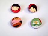 4 Oriental Buttons~~Auction