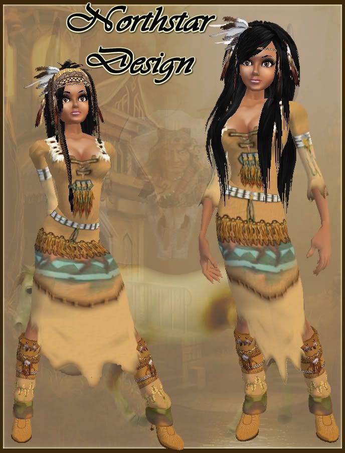 Native long dress AD