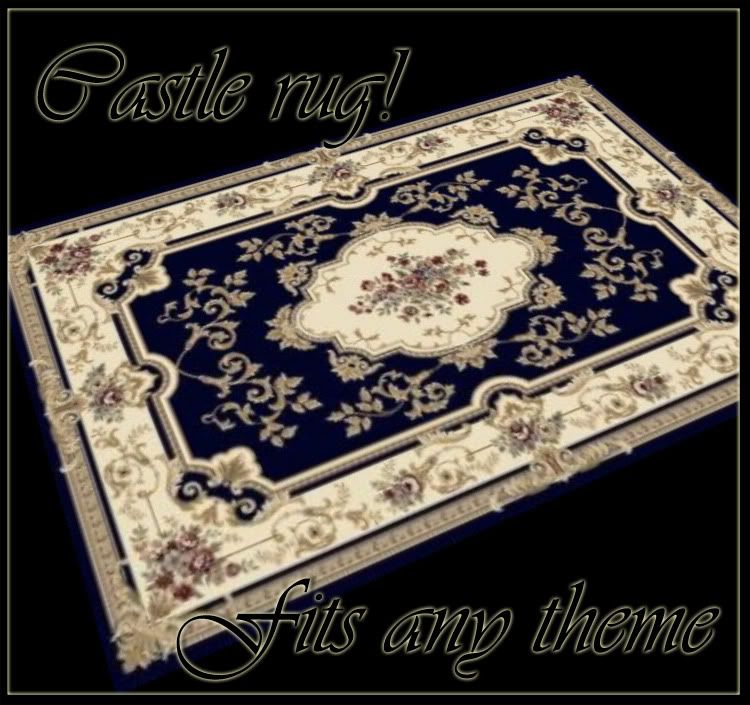 castle rug blue royal