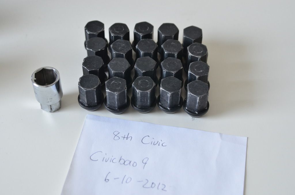 MI Rays Volk Racing lightweight lug nuts 8th Generation Honda Civic