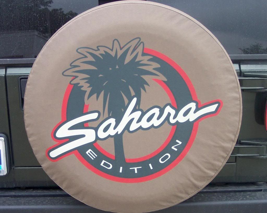 Jeep sahara spare wheel cover #5