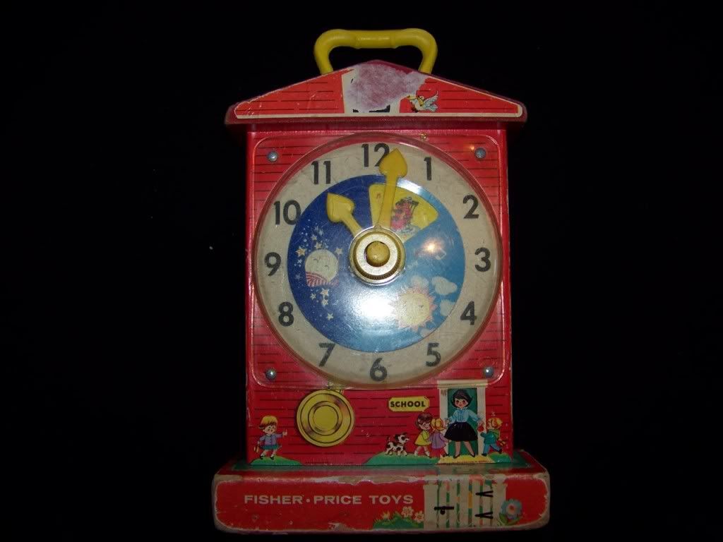 fisher price music box teaching clock 998