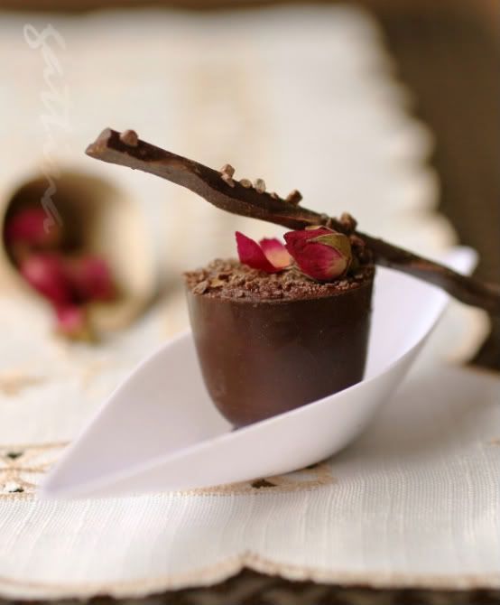rose chocolate ganache