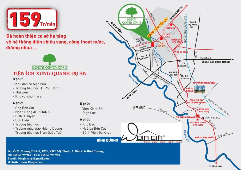 DỰ ÁN ĐẤT NỀN GIÁ RẺ BENCAT CENTER CITY