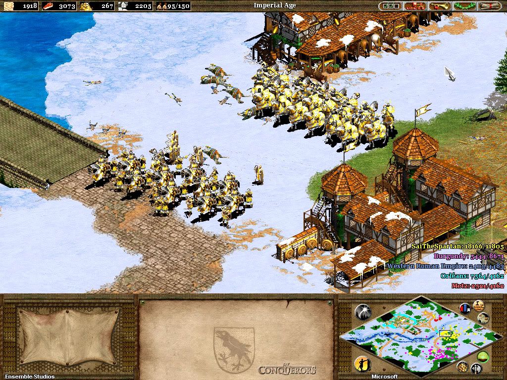 aoe2,game,attila,screenshots,army