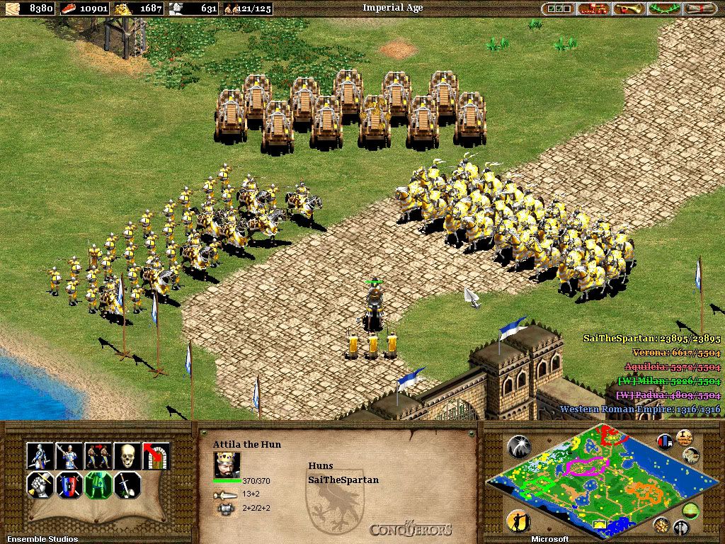 awesome,screenshot,attila,army,fall of rome,campaign,age of empires 2,aoe 2