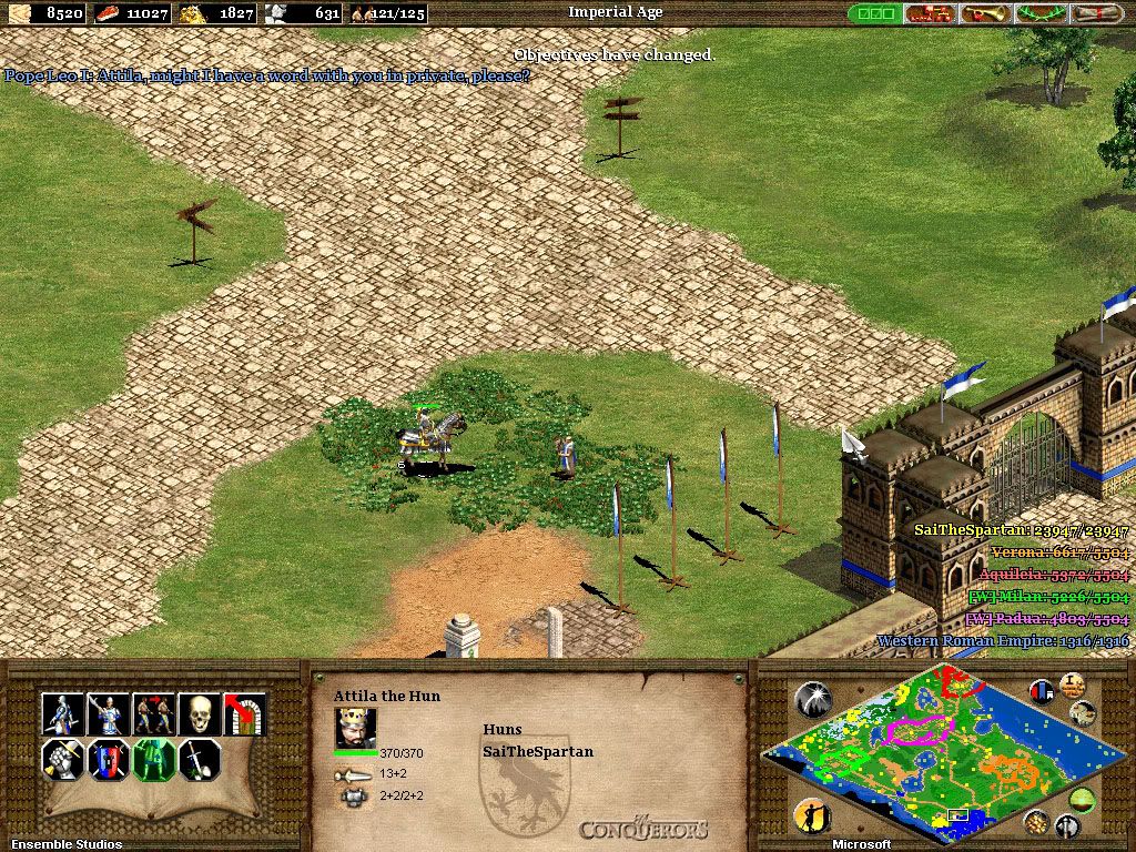 attila,pople,pope,fall of rome,age of empires 2,aoe 2,screenshot