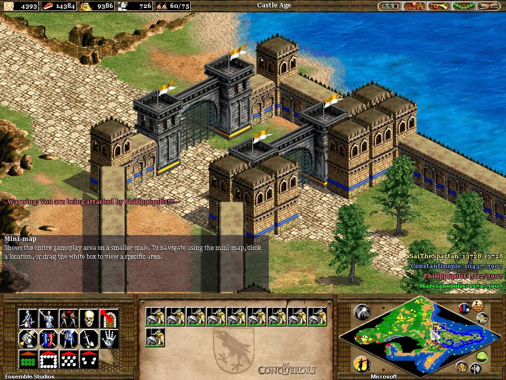 attila,aoe2,game,screenshot,hun,walls of constantinople,attile the hun