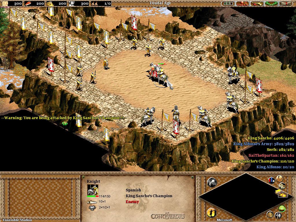 el cid,brother against brother,fight,arena,age of empires 2,aoe 2,game,screenshot