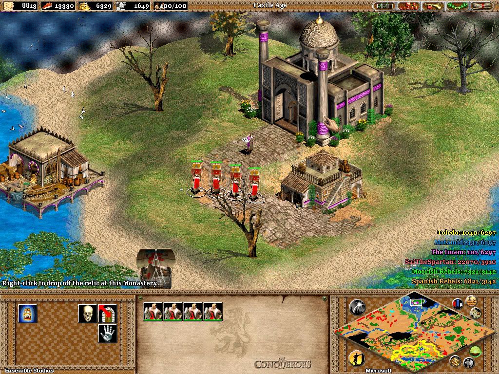 el cid the enemy of my enemy,relic,imam,monastery,age of empires 2,aoe 2,game,screenshot