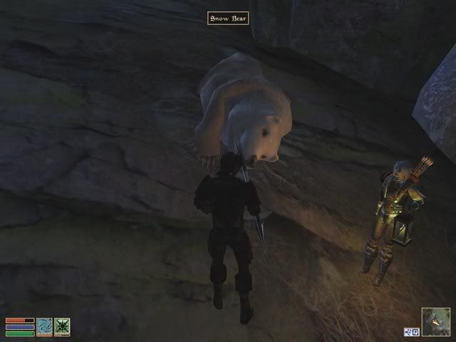 morrowind, soltheism, terrible, place, hunt, snow, bear