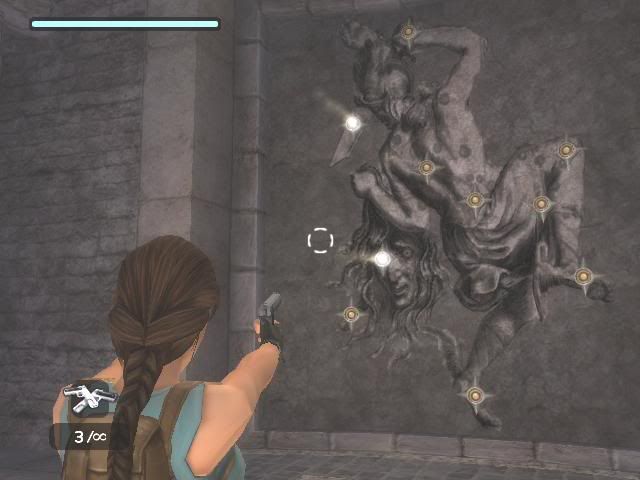 tomb raider, anniversary, screenshot, lara, greece, st. francis folly, points, shoot