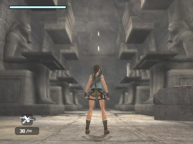 tomb raider, anniversary, game, lara, screenshot, egypt, temple, khamoon, six, 6, big, statue