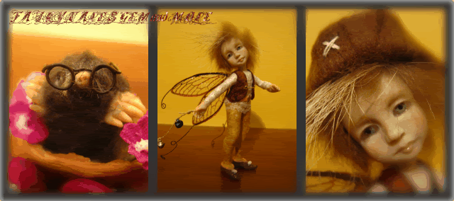 Ooak Fairy Gem and Mole,Ooak Fairy Tales