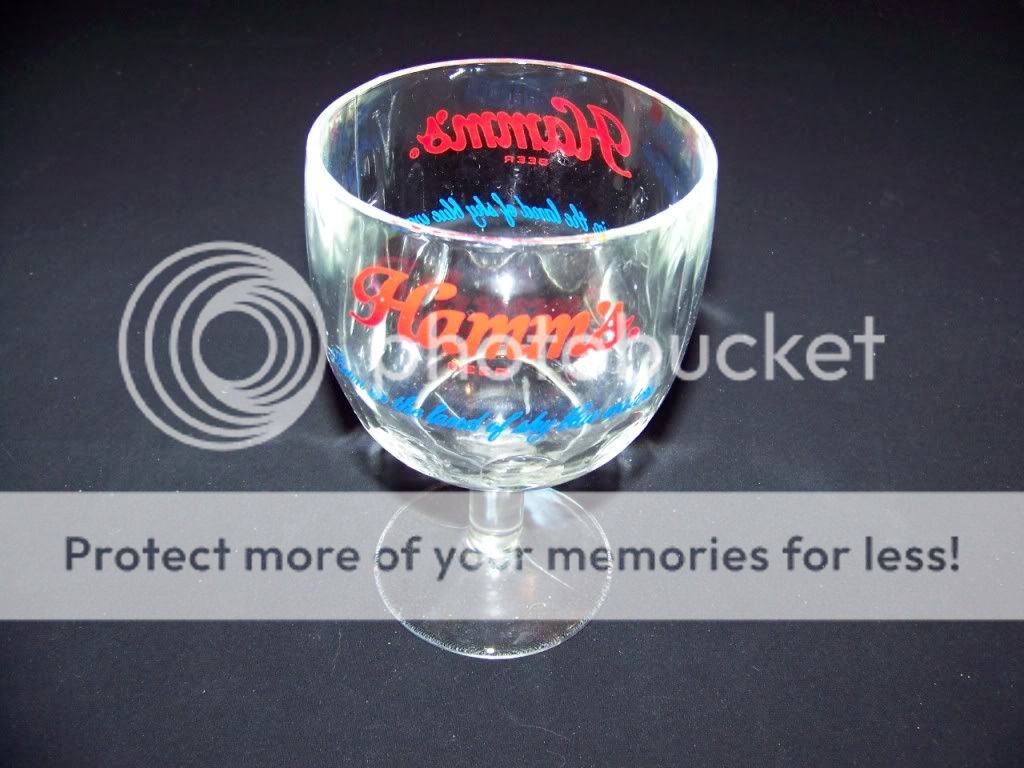 Hamms beer vintage glass mug Hamms goblet  