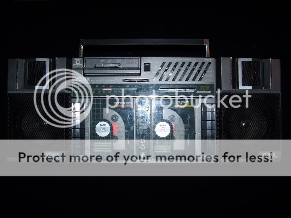 Yorx BP1000B Vintage Boom Box Ghetto Blaster Stereo Cassette Player Tested