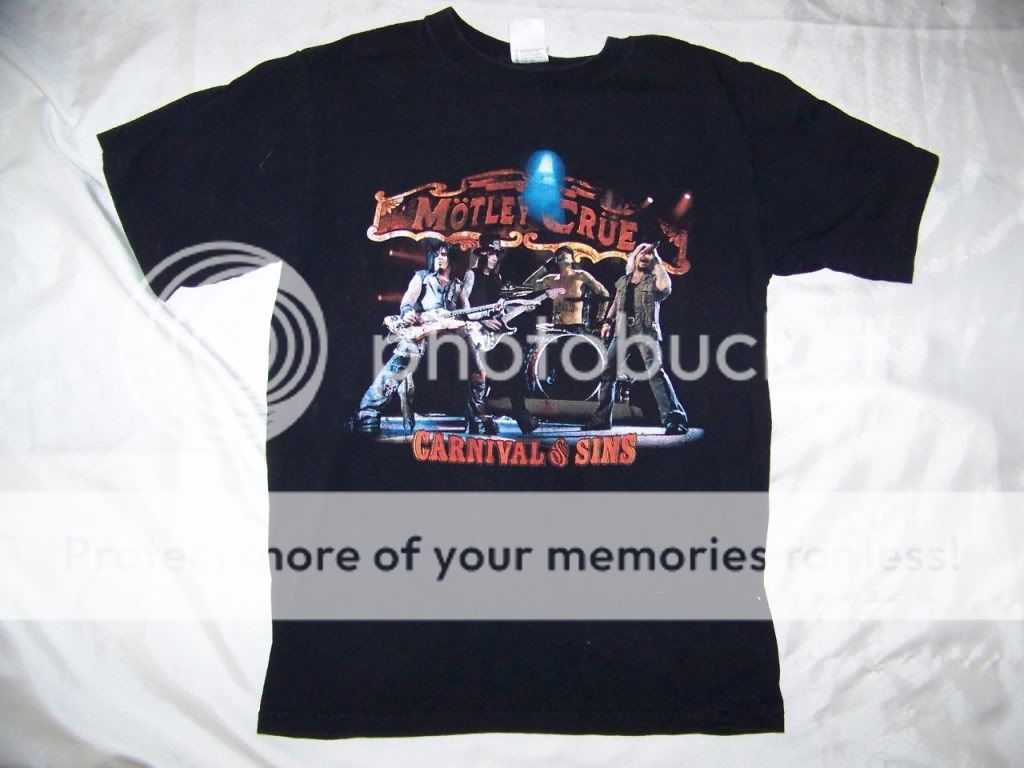 Motley Crue 2006 Carnival of Sins Tour Concert Black T Shirt Size S | eBay